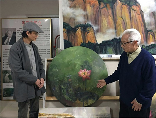 卢鹏油画展在国展美术中心开幕