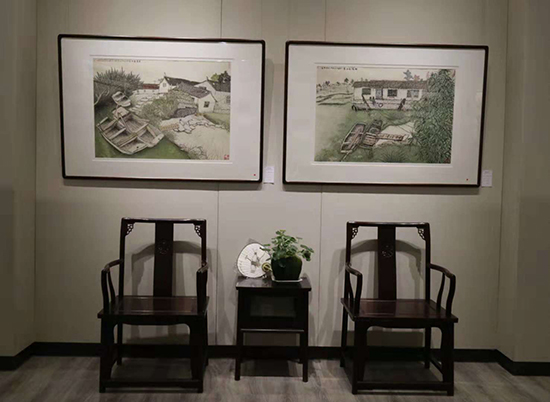 巴秋美术馆开馆暨作品展在家乡泰州举行