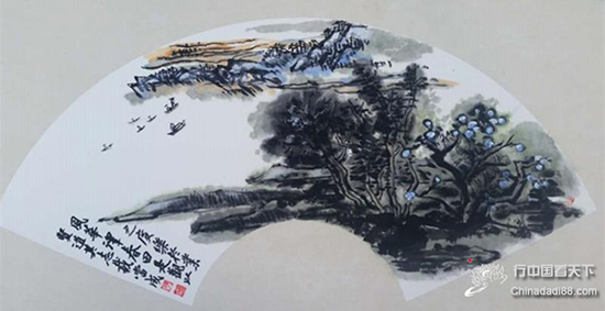 李尚锟:抒山水悠然,借王维诗意