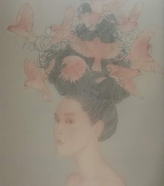 赵东古代唐卡装置与朦胧没骨画作品展