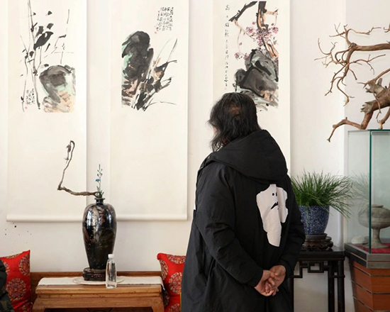 个山八友画展在北京宋庄举行