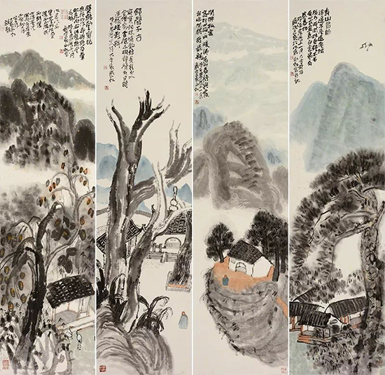 个山八友画展在北京宋庄举行